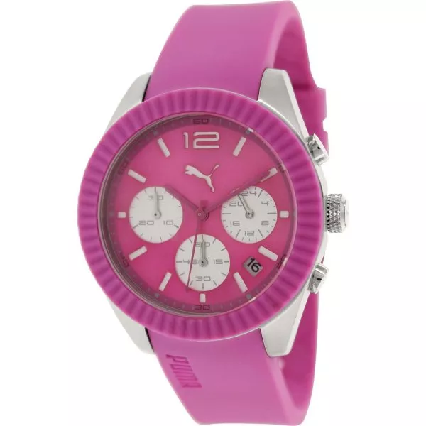 Ecommerce platform Puma Women s Motor Pink Polyurethane Analog Quartz