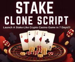 Join the Billion-Dollar Crypto Casino Industry with a Stake Clone Script